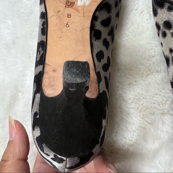 Vintage Claudio Merazzi 2 Tone Dalmatian Print Kitten Heel size 6 - Picture 11 of 12